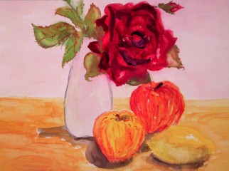 rose still life